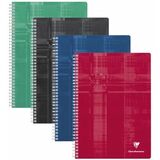 Clairefontaine cahier  spirale, A4, lign 8 + marge,assorti