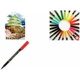 SAKURA feutre pinceau koi Coloring brush Blender