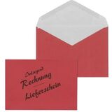 MAILmedia briefumschlag DL "Lieferschein/Rechnung", rot
