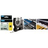DYMO rhino Etiquette industrielle en vinyle noir/blanc