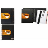 RHODIA cahier recharge pour EXABOOK, A4+, quadrill 5x5,noir