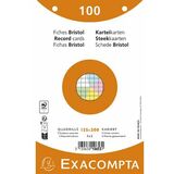 EXACOMPTA fiches bristol, 125 x 200 mm, quadrill, assorti
