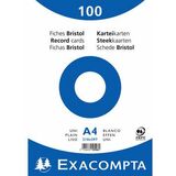 EXACOMPTA fiches bristol, A4, quadrill, blanc