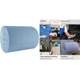 HYGOCLEAN rouleau papier nettoyant, 380 x 350 mm, bleu