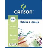 CANSON cahier  dessin, uni, 120 g/m2, 170 x 220 mm