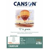CANSON bloc papier dessin "C"  grain, A3, 180 g/m2