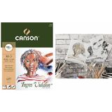 CANSON bloc papier  dessin "Ingres Vidalon", 240 x 320 mm