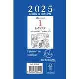 EXACOMPTA bloc phmeride neutre, 2025, 65 x 97 mm