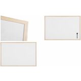 Bi-Office tableau blanc, cadre en bois, (L)600 x (H)400 mm