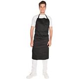 HYGOSTAR tablier  bavette, polycoton, noir