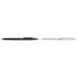 rotring stylo  bille rtractable 600, argent
