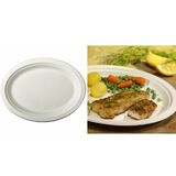 PAPSTAR assiette en canne  sucre "pure", ovale, 260x220 mm