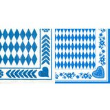 PAPSTAR serviette  motif "Bleu bavarois", 400 x 400 mm