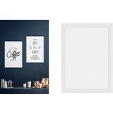 Securit ardoise murale WOODY, blanc, 400 x 600 mm