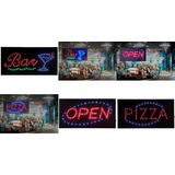 Securit panneau publicitaire à led "PIZZA", 2 couleurs vives