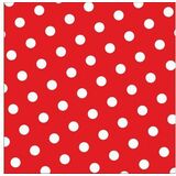 PAPSTAR serviette  motif "Dots", 330 x 330 mm, rouge