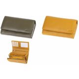 MIKA portefeuille pour dames, en cuir, couleur : jaune