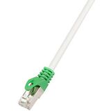 LogiLink Cble patch Crossover, Cat. 6, S/FTP, 1,0 m, gris