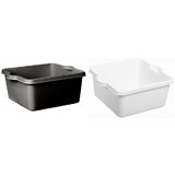 plast team Bassine ATLANTA, rectangulaire, 10 L, blanc