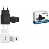 ANSMANN chargeur USB home Charger HC218PD, 2x port USB, noir