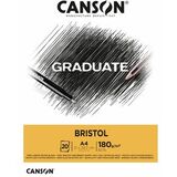CANSON bloc de dessin GRADUATE BRISTOL, A4