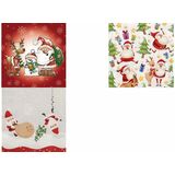 PAPSTAR serviette  motif de Nol "Happy Santa"