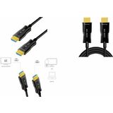 LogiLink Cble de fibre optique hybride hdmi AOC, 30 m