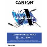 CANSON bloc de dessin GRADUATE lettering MIXED MEDIA, A3