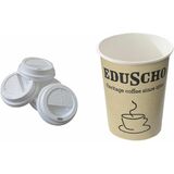 Eduscho couvercle gobelet  caf papier dur "To Go", 0,2 l