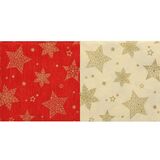 PAPSTAR serviette  motif de Nol "Christmas Shine", rouge