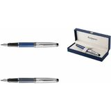 WATERMAN stylo plume expert Deluxe, mtal - bleu C.T.
