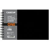 CANSON carnet de croquis ONE, 216 x 140 mm, noir