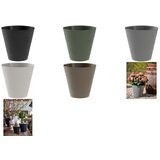 tera pot de fleurs "Hoop", diamtre: 200 mm, for grey