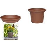 tera pot de fleurs "Basic round", diam.: 150 mm, terracotta