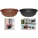 tera bol  fleurs "Ebla", diamtre: 320 mm, anthracite