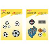 KLEIBER assortiment d'applications "Football", 6 motifs