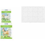 HEYDA puzzle vierge, 12 pices, 350 x 500 mm, blanc