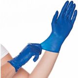 HYGOSTAR gant en latex Soft Blue, L, sans poudre, bleu
