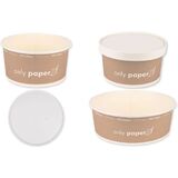 NATURE star Couvercle pour bol  salade Only Paper, blanc