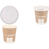 NATURE star Couvercle pour tasse  soupe Only Paper, blanc