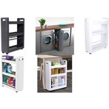 EDA desserte mobile mobilo DESSERTE, 3 tablettes, anthracite