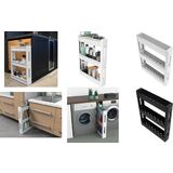 EDA desserte mobile mobilo DESSERTE XS, 3 tablettes, blanc