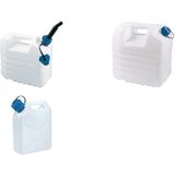 EDA Jerrican, 10 litres, avec bec verseur, blanc
