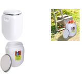 EDA Ft de stockage, 25 litres, plastique, blanc