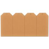 rillprint tiquette  suspendre, 55 x 110 mm, marron kraft