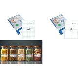 rillprint tiquette universelle, 105 x 148 mm, transparent
