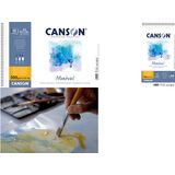 CANSON album papier aquarelle "Montval", 135 x 210 mm, 300 g