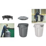 Rubbermaid couvercle pour collecteur BRUTE, gris