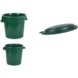 EDA couvercle pour poubelle de 30 litres, vert