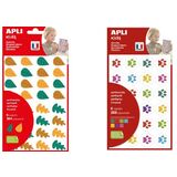 APLI kids Gommettes "Empreintes de chat", en sachet